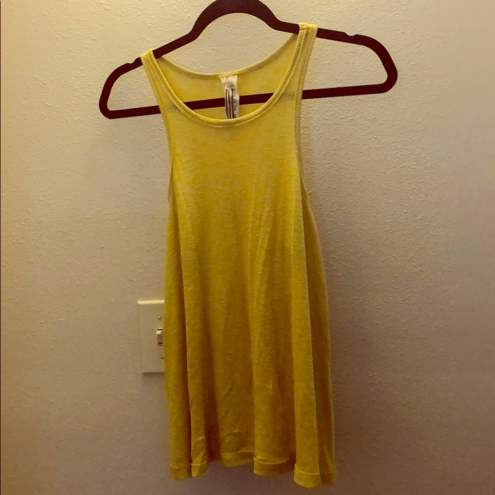 FreePeople Yellow tank